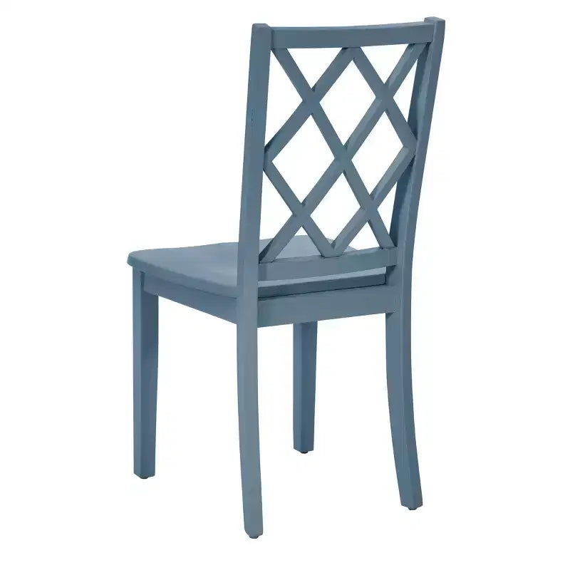 Chaise d'appoint à dossier en X en bois massif Shelby - Powell