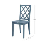 Chaise d'appoint à dossier en X en bois massif Shelby - Powell