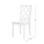 Chaise d'appoint à dossier en X en bois massif Shelby - Powell