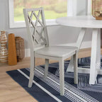Chaise d'appoint à dossier en X en bois massif Shelby - Powell