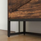 Meuble à chaussures étroit HOMCOM, meuble de rangement à chaussures industriel pour entrée avec 2 tiroirs basculants, étagères réglables, tiroir supérieur pour 12 paires
