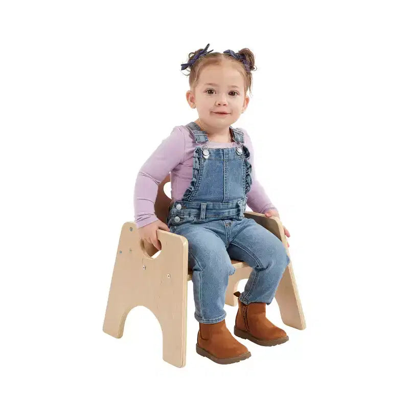 Lot de 2 chaises empilables en bois pour tout-petits 6 po