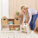 Lot de 2 chaises empilables en bois pour tout-petits 6 po