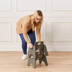 Lot de 2 chaises empilables en bois pour tout-petits 6 po