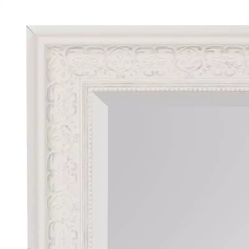 Miroir Mural Encadré Alysia Blanc - Kate & Laurel All Things Decor