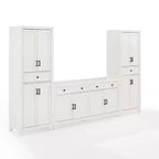 3pc Tara Sideboard and Pantry Set Distressed - Crosley