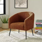 Fauteuil Guy Modern Boucle avec pied en métal ART OF LIVING DESIGNS