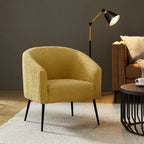 Fauteuil Guy Modern Boucle avec pied en métal ART OF LIVING DESIGNS