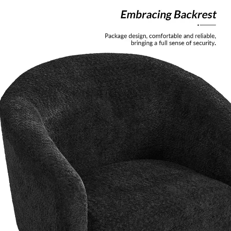 Fauteuil Guy Modern Boucle avec pied en métal ART OF LIVING DESIGNS