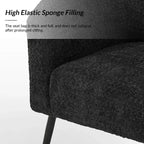 Fauteuil Guy Modern Boucle avec pied en métal ART OF LIVING DESIGNS