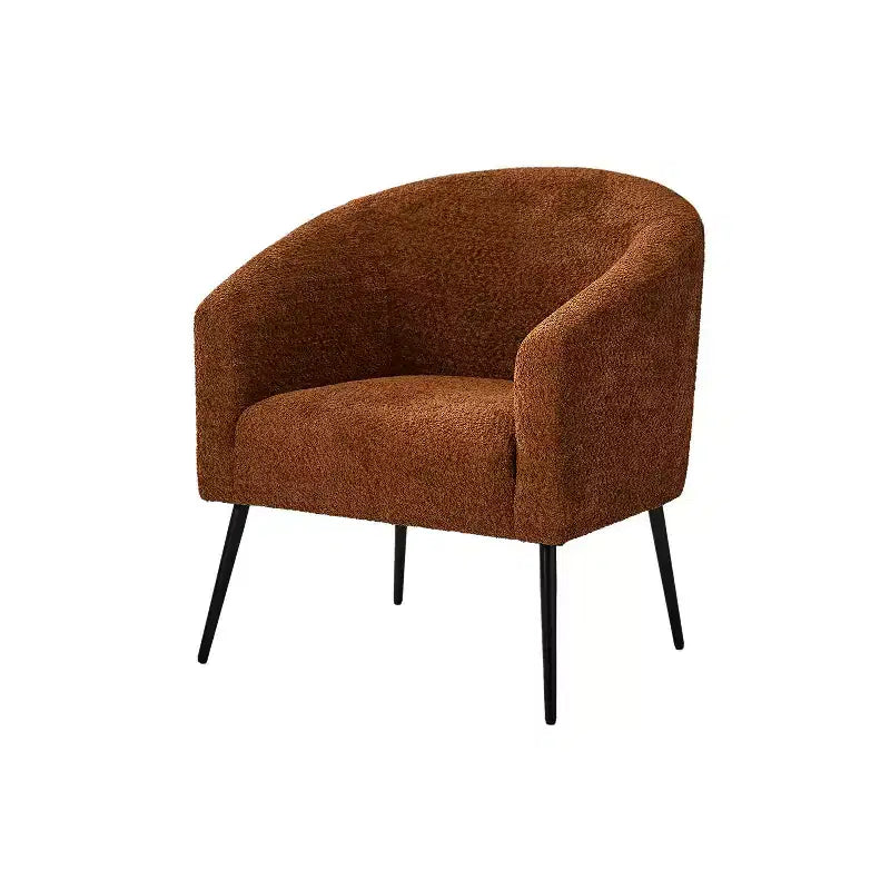 Fauteuil Guy Modern Boucle avec pied en métal ART OF LIVING DESIGNS