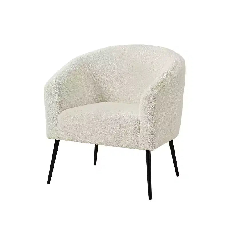 Fauteuil Guy Modern Boucle avec pied en métal ART OF LIVING DESIGNS