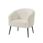 Fauteuil Guy Modern Boucle avec pied en métal ART OF LIVING DESIGNS