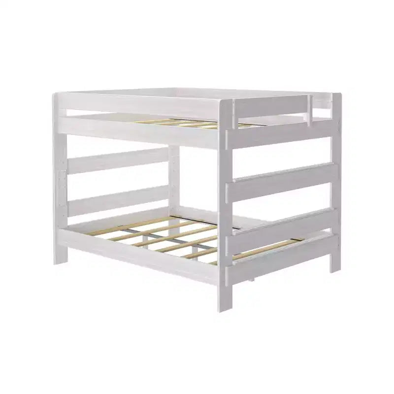 Lit superposé Max & Lily, cadre de lit superposé Queen-sur-Queen pour enfants, lit superposé en bois massif pour enfants, pas besoin de sommier tapissier