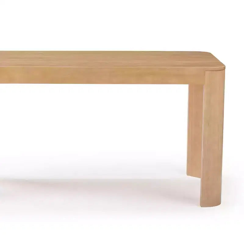 Table de salle à manger Plank+Beam Contour, 72 po, en bois massif, pour 6 personnes