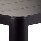 Table de salle à manger Plank+Beam Contour, 72 po, en bois massif, pour 6 personnes