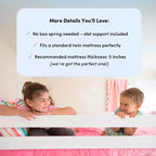 Lit superposé bas Max & Lily en bois (lits jumeaux sur lit double) pour enfants avec escalier