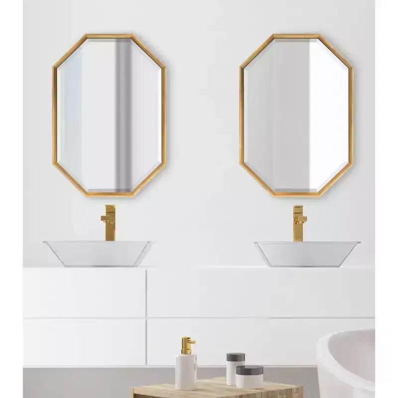 Miroir Mural Octogonal Allongé Calter 38 x 26 - Kate and Laurel