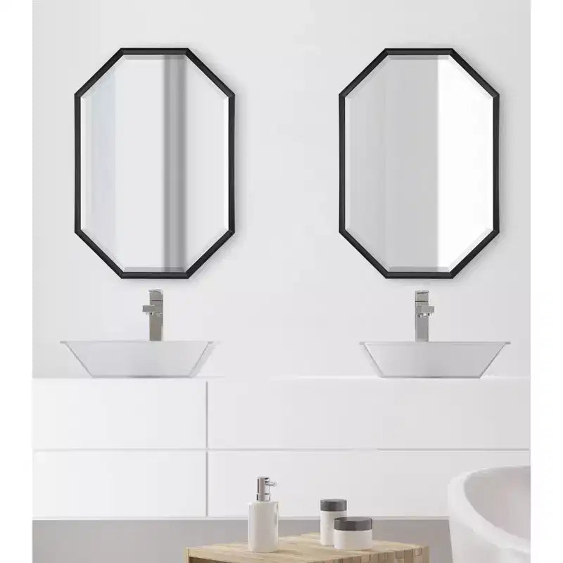 Miroir Mural Octogonal Allongé Calter 38 x 26 - Kate and Laurel