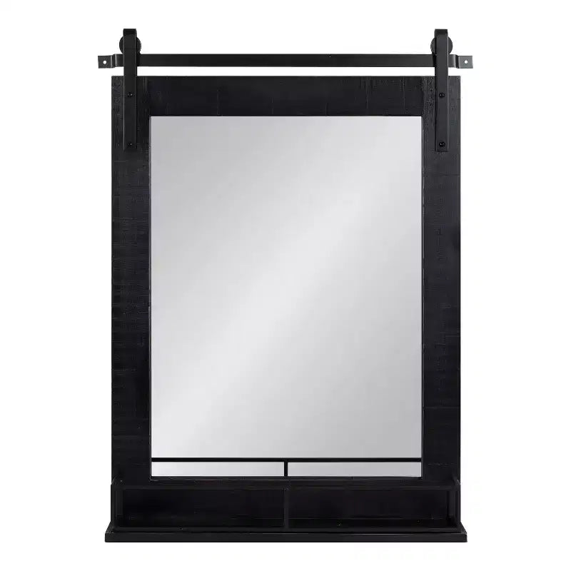 Miroir mural encadré 24 x 31 Cates avec étagère – Kate & Laurel All Things Decor