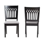 Ensemble de chaises de salle à manger modernes en tissu et bois Genesis de Baxton Studio
