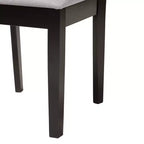 Ensemble de chaises de salle à manger modernes en tissu et bois Genesis de Baxton Studio