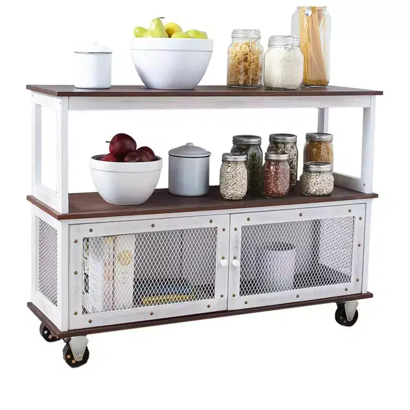 Desserte roulante de style industriel The Lakeside Collection