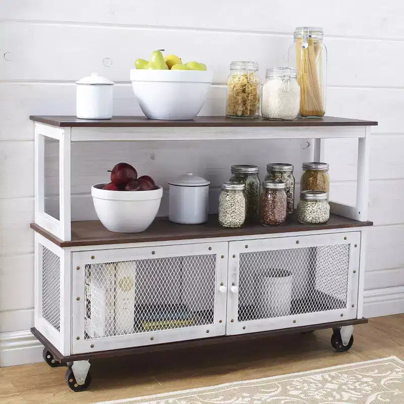 Desserte roulante de style industriel The Lakeside Collection