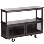The Lakeside Collection Industrial-Style Rolling Buffet Carts