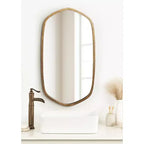 Miroir mural encadré hexagonal McLean 20x36 Kate & Laurel All Things Decor