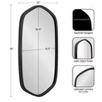 Miroir mural encadré hexagonal McLean 20x36 Kate & Laurel All Things Decor