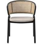 LeisureMod Ervilla Lot de 2 chaises de salle à manger modernes, assise rembourrée, piètement en acier noir, pour salle à manger élégante, cuisine, café, sièges de table