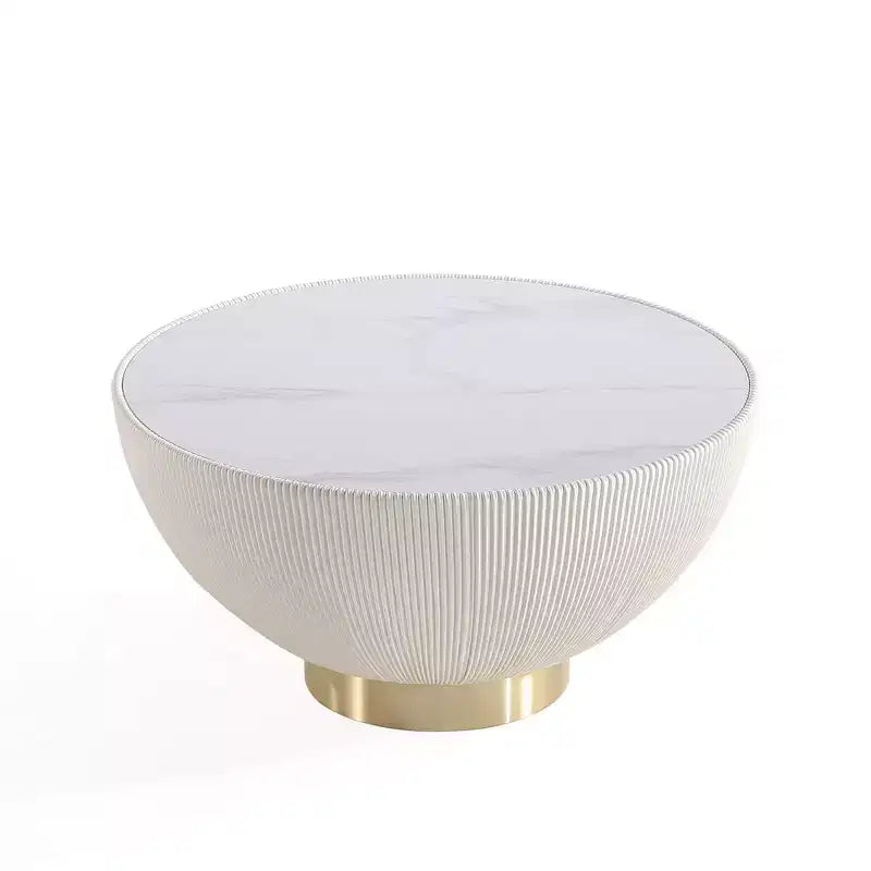 Manhattan Comfort Ensemble de 2 tables basses et tables d'appoint rembourrées en similicuir Anderson