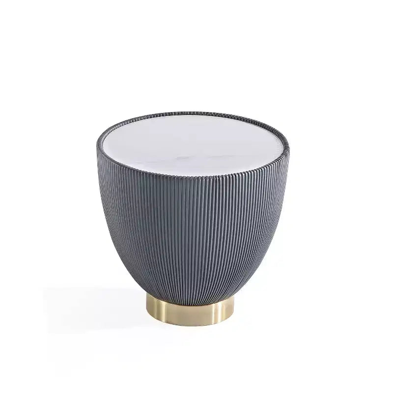 Manhattan Comfort Ensemble de 2 tables basses et tables d'appoint rembourrées en similicuir Anderson