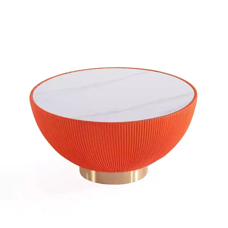 Manhattan Comfort Ensemble de 2 tables basses et tables d'appoint rembourrées en similicuir Anderson