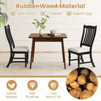 Lot de 2/4 chaises de salle à manger Costway avec pieds en bois massif et assise rembourrée, chaise d'appoint de cuisine blanc et gris