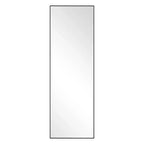 Dovelina Miroir sur pied rectangulaire avec cadre en métal, miroir de sol, miroir mural