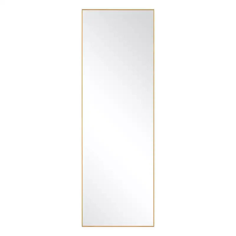 Dovelina Miroir sur pied rectangulaire avec cadre en métal, miroir de sol, miroir mural