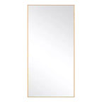 Dovelina Miroir sur pied rectangulaire avec cadre en métal, miroir de sol, miroir mural