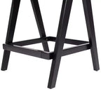 29.5 Tabouret de bar moderne avec accoudoirs et dossier en résine tissée, lot de 3