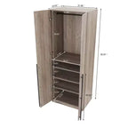 Lot de 2 armoires de rangement Lee à 2 portes et 4 étagères Manhattan Comfort