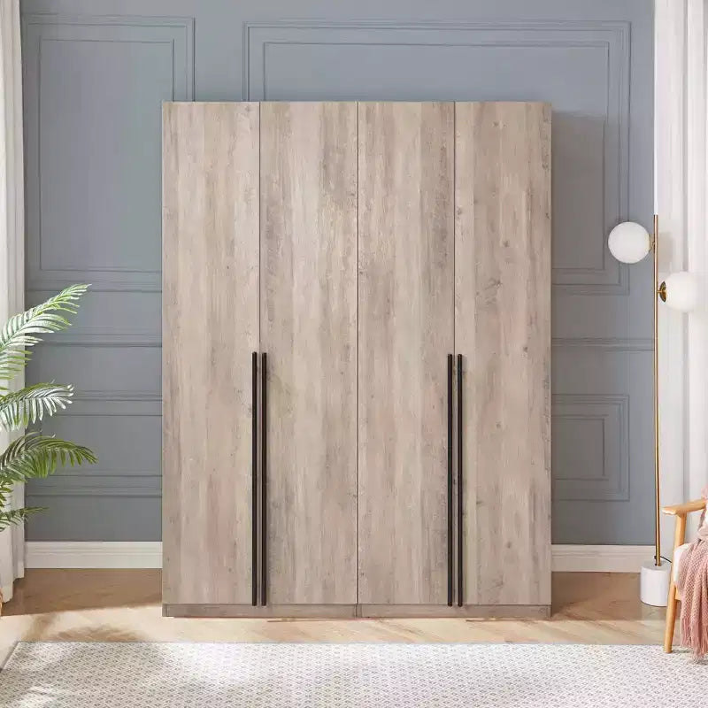 Lot de 2 armoires de rangement Lee à 2 portes et 4 étagères Manhattan Comfort