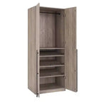 Lot de 2 armoires de rangement Lee à 2 portes et 4 étagères Manhattan Comfort