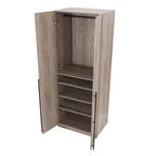 Lot de 2 armoires de rangement Lee à 2 portes et 4 étagères Manhattan Comfort