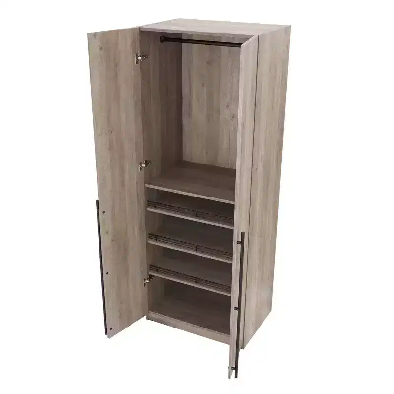 Lot de 2 armoires de rangement Lee à 2 portes et 4 étagères Manhattan Comfort