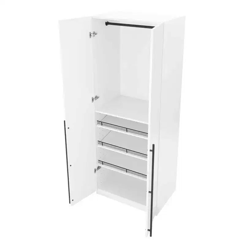 Lot de 2 armoires de rangement Lee à 2 portes et 4 étagères Manhattan Comfort