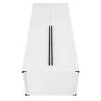 Lot de 2 armoires de rangement Lee à 2 portes et 4 étagères Manhattan Comfort