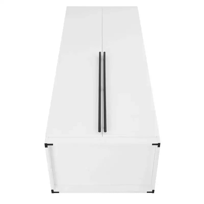Lot de 2 armoires de rangement Lee à 2 portes et 4 étagères Manhattan Comfort