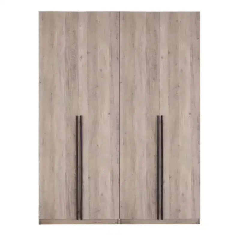 Lot de 2 armoires de rangement Lee à 2 portes et 4 étagères Manhattan Comfort