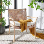 Fauteuil d'appoint Collette Rattn avec coussin - ACH6515 - Safavieh